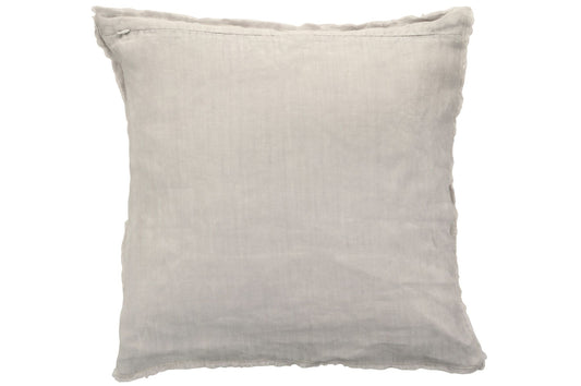 Cushion stonewash linen  lt grey