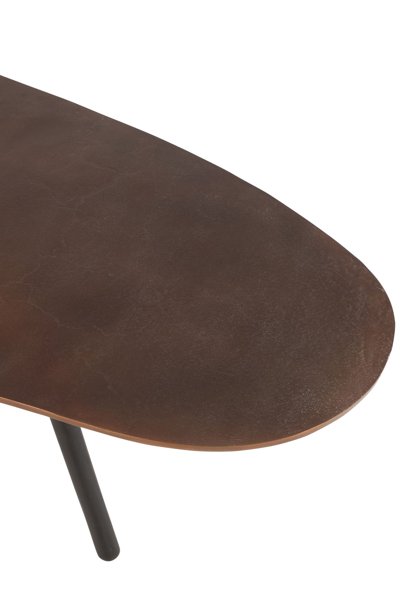 Soffbordsdråb aluminium/jernbrun stor