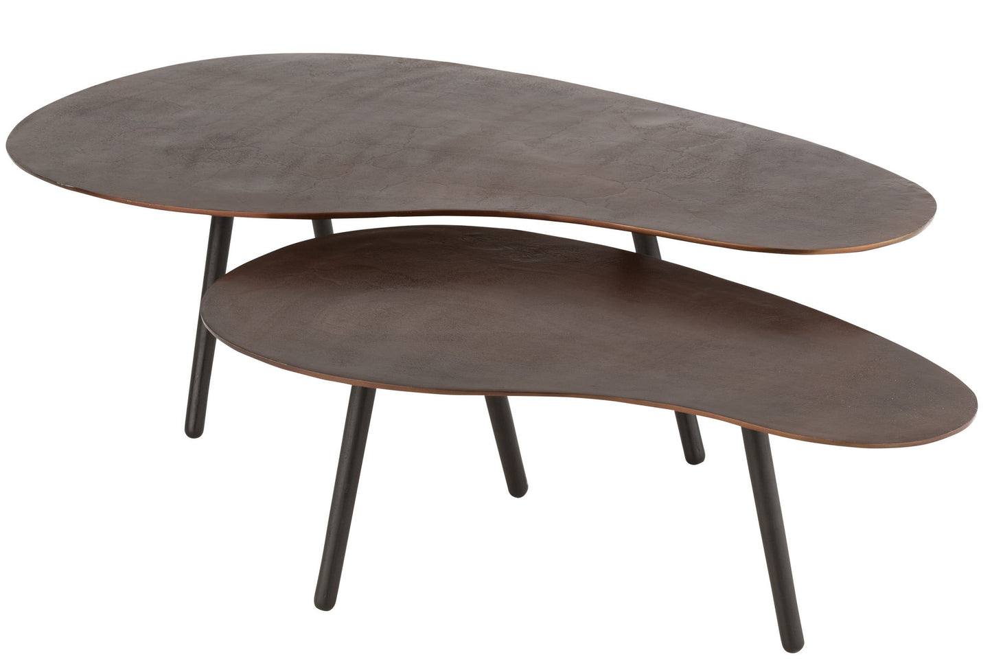 Soffbordsdråb aluminium/jernbrun stor
