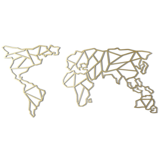 TAKK World Map - Gold - NordlyHome.dk