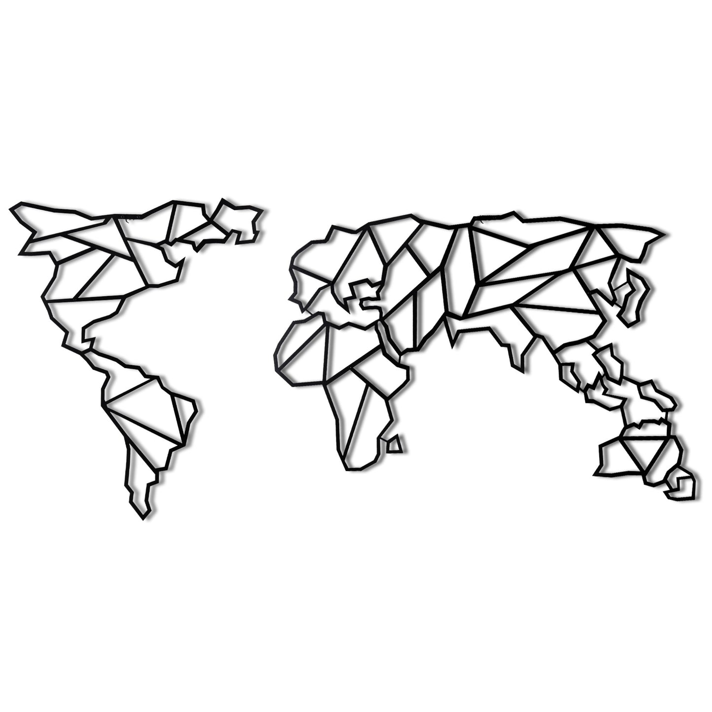 TAKK World Map XL - Black - NordlyHome.dk
