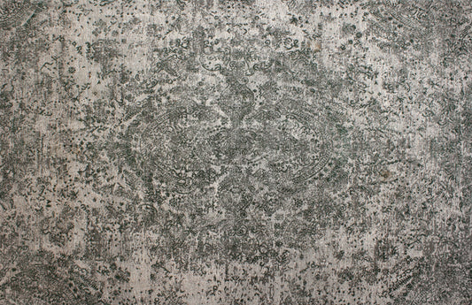 ARIA jacquardvævet tæppe - 160x240 cm - grøn/beige