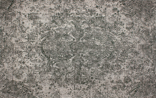 ARIA jacquardvævet tæppe - 200x290 cm - grøn/beige