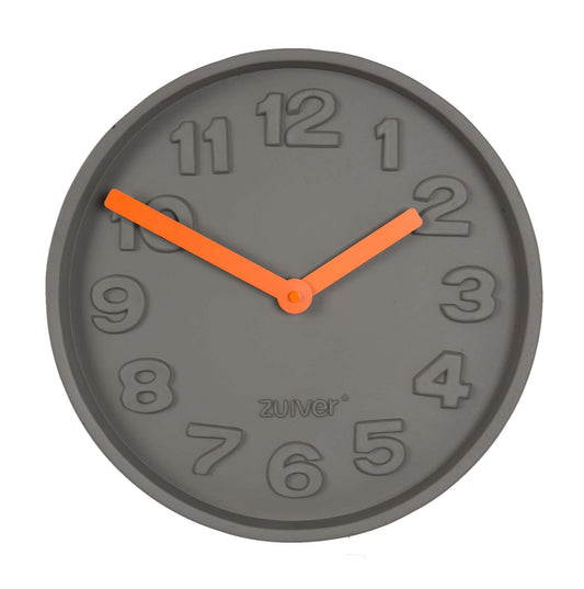 Zuiver | CLOCK CONCRETE TIME ORANGE Default Title