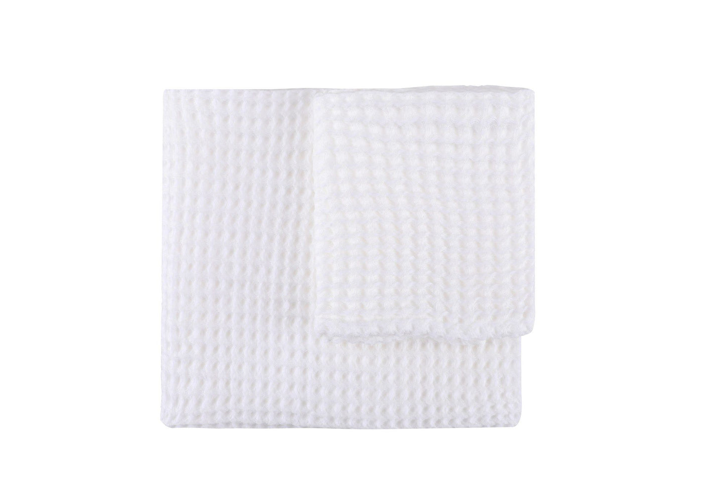 Håndklædesæt - Waffle - Hvid, Modal