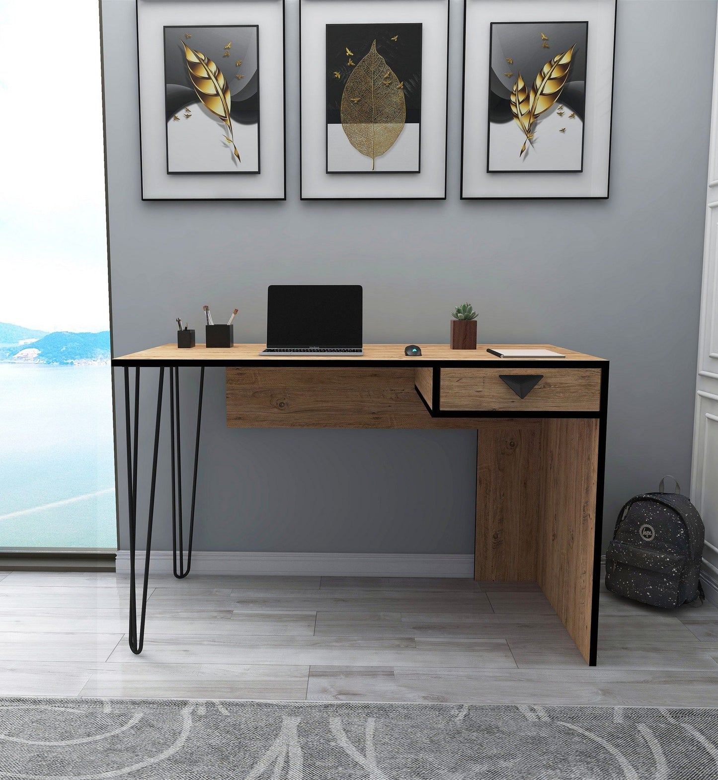 Galaxy - Atlantic Pine - Study Desk