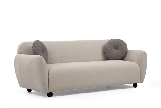 Eddy - Creme - 3-sæders sofa