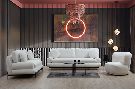 Livorno - Hvid - 2-sæders sofa