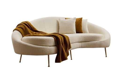 Eses - Creme Bouclett - 3-sæders sofa