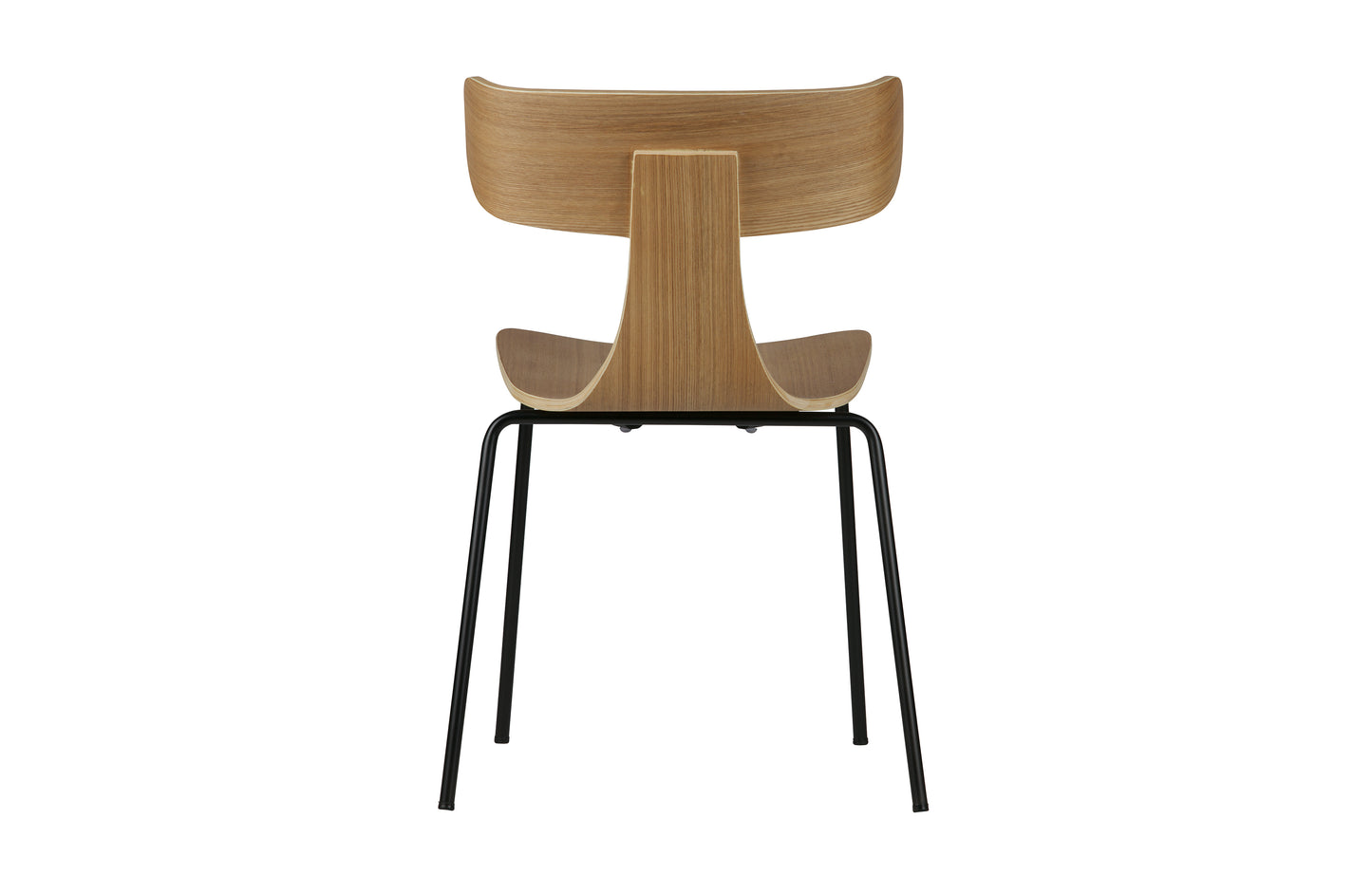 Form - Spisebordsstol, Træ, Metalben, Naturel