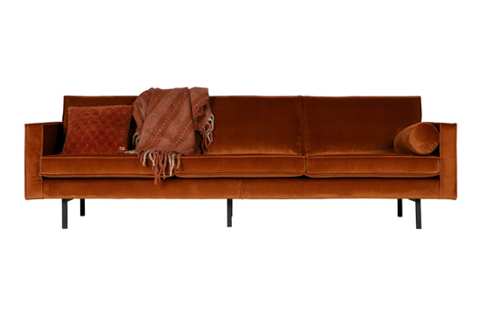 Rodeo Sofa - 3 personers sofa, Velour Rust