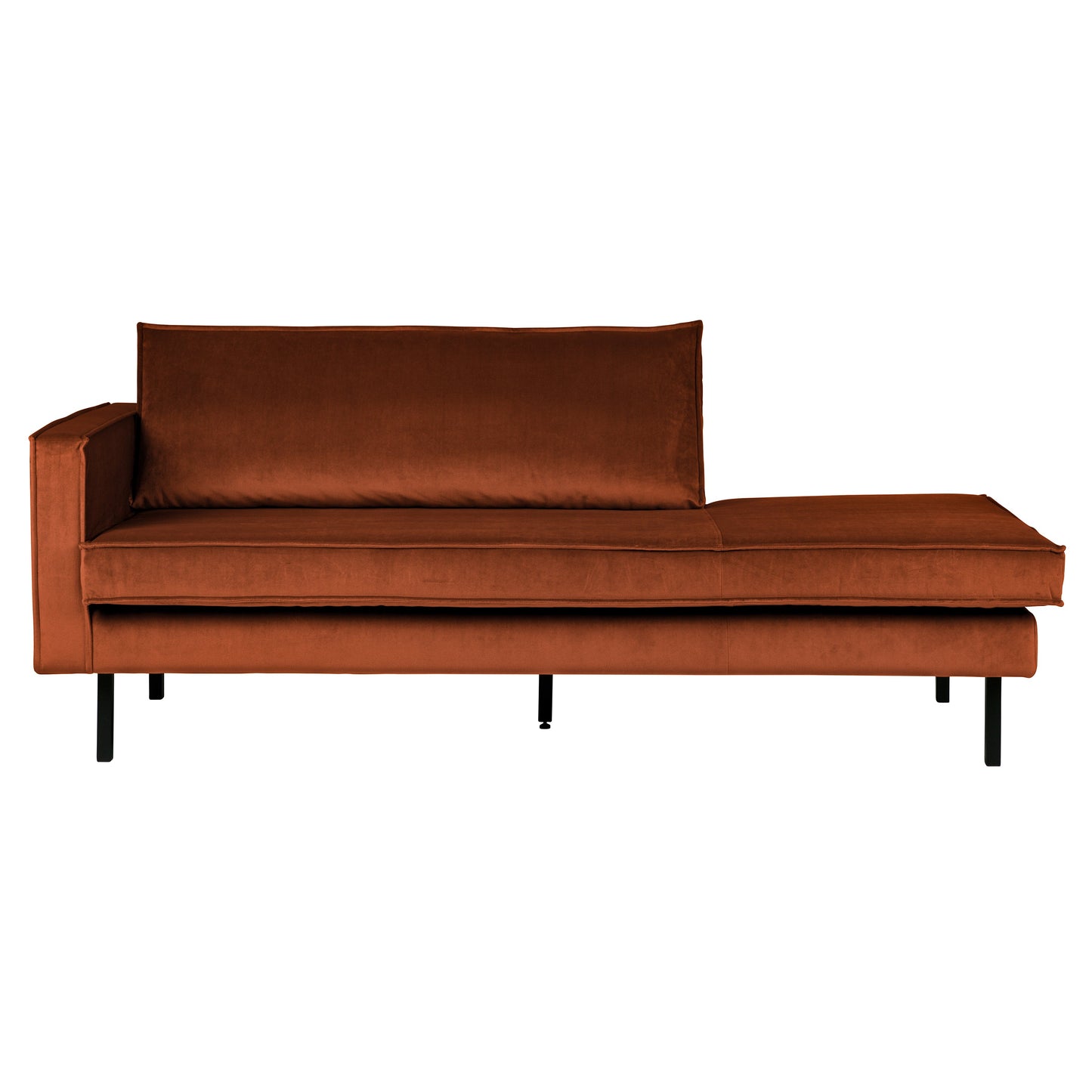 Rodeo - Daybed, Venstre, Velour Rust