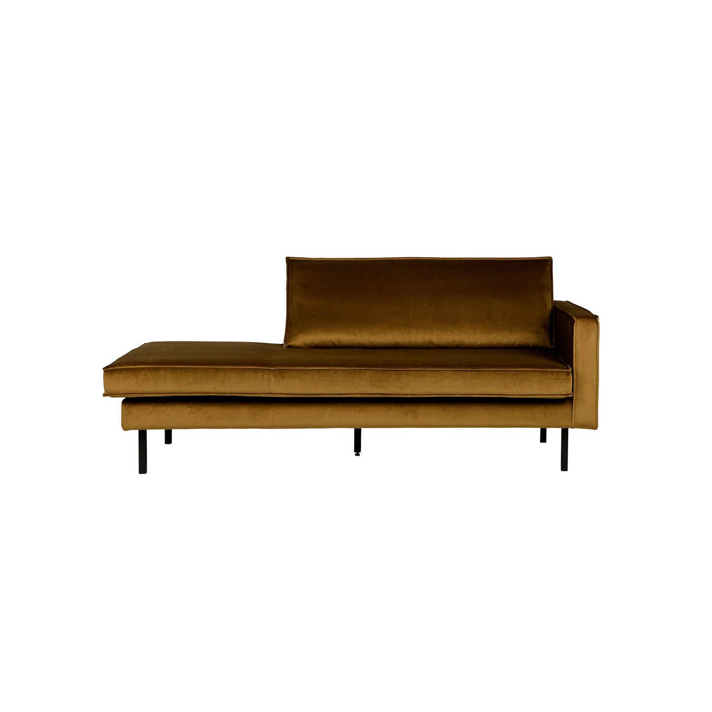 Rodeo - Daybed, Højre, Velour Honey Yellow