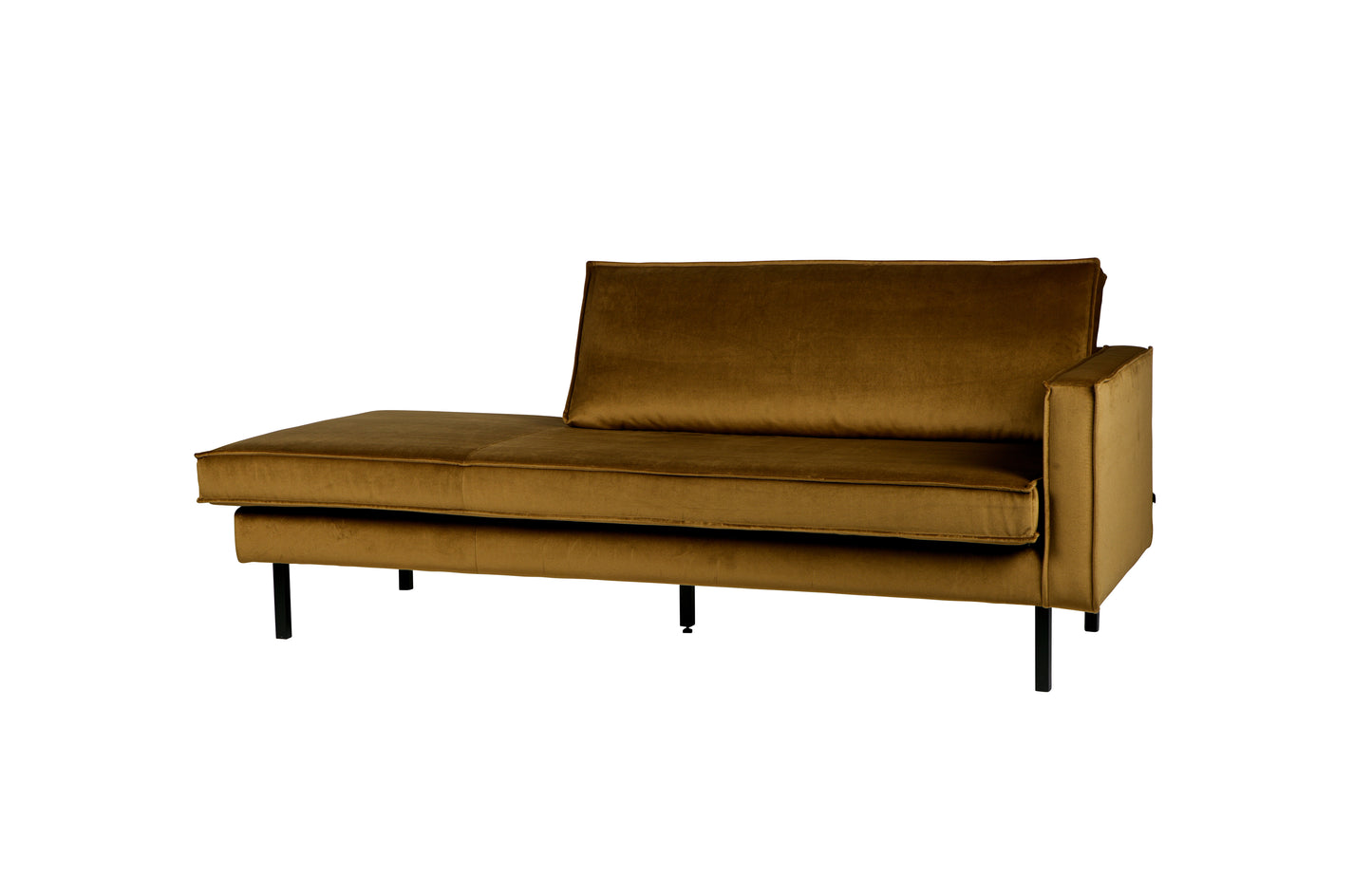 Rodeo - Daybed, Højre, Velour Honey Yellow