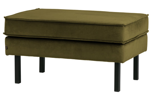 Rodeo - Puf, Velour Olive