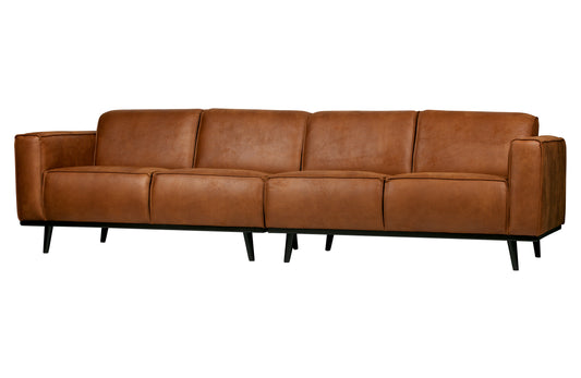 Statement - 4 personers sofa, 280 Cm Cognac