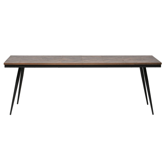 Rhombic - Spisebord, Træ/metal 220x90cm