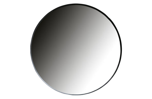 Doutzen Rund - Spejl, Metal Sort Ø115cm