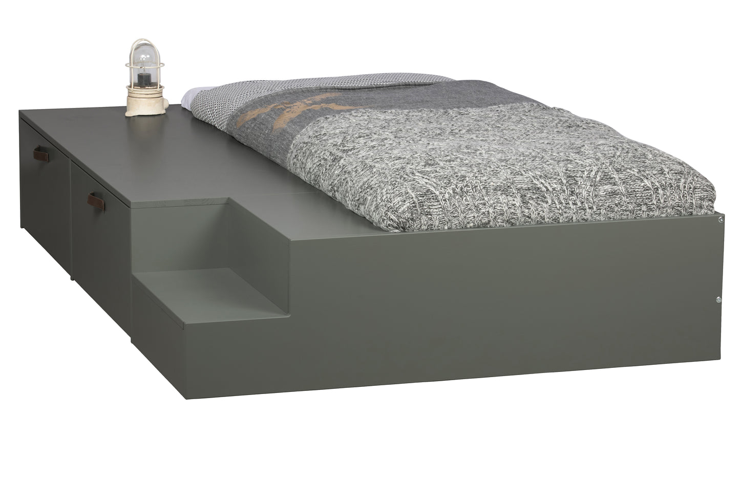 Stage Bed + Drawers 80x200 Cm Fyrretræ Soap Ex Slats [fsc]