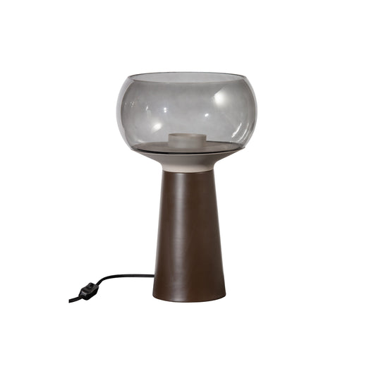 Mushroom - Bordlampe, Coffee 37xØ24cm