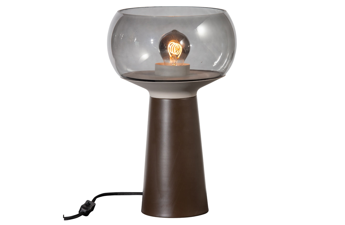 Mushroom - Bordlampe, Coffee 37xØ24cm