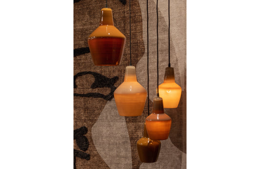 Pottery - Loftlampe, Glas Coffee