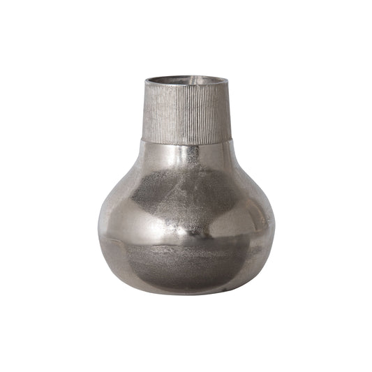 Metal L - Vase, Metal Silver