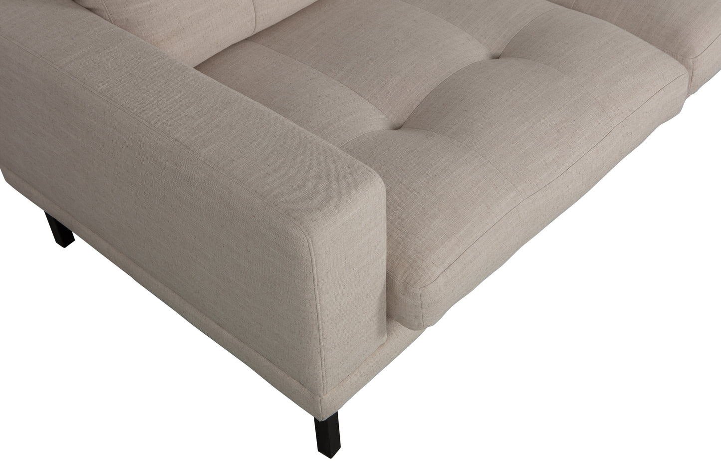 River Chaise Longue Padded - Sofa, Højre, Natural
