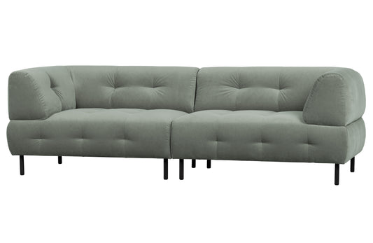 Lloyd - 4-personers sofa, Vasket Velour, Waterplant