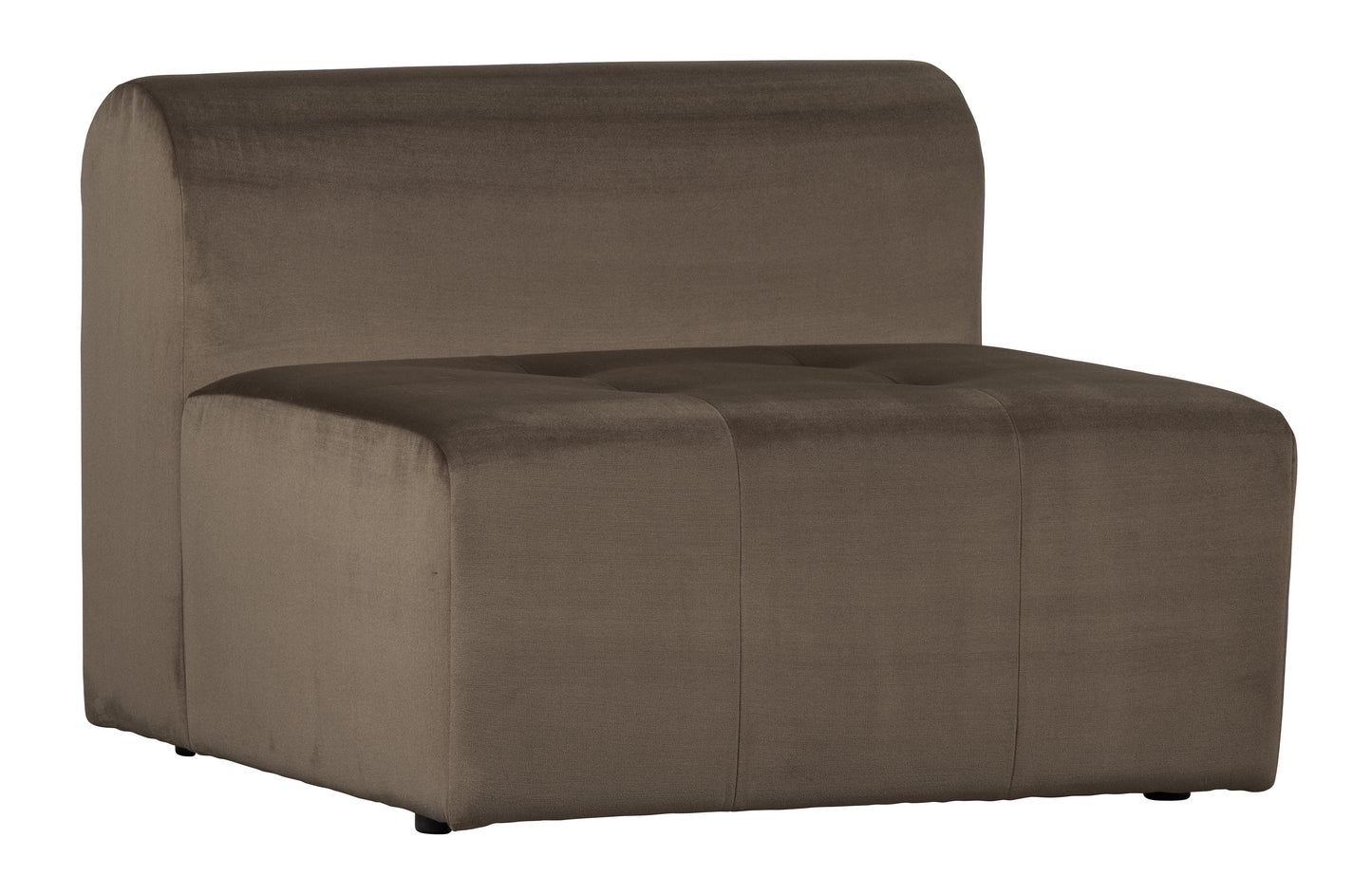 Caleidoscoop - Sofamodul, Without Arm Velour Taupe