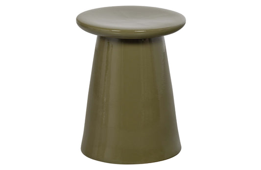 Button - Skammel, Ceramics Warm Grøn 45x35Øcm
