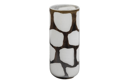 Blair Handmade - Vase, Glas Xl Sort/hvid