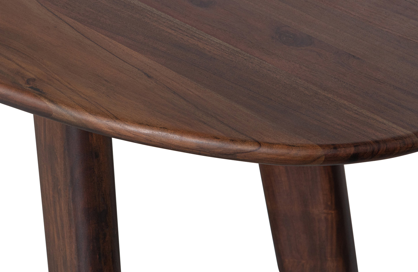 Roundly - Spisebord/skrivebord, Mango Træ, Walnut, 200x100