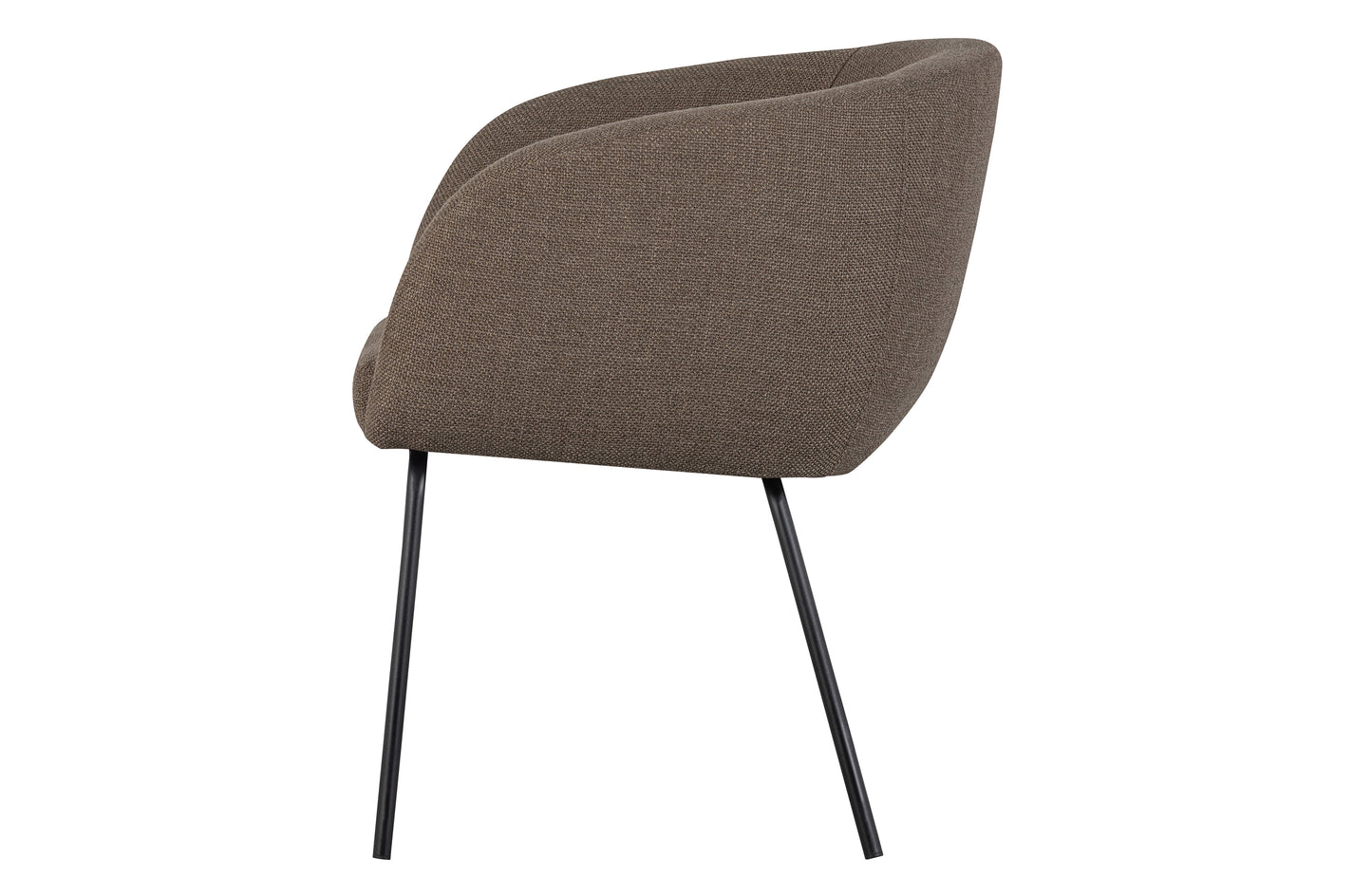 Noelle Dining Chair Woven Fabric Grey