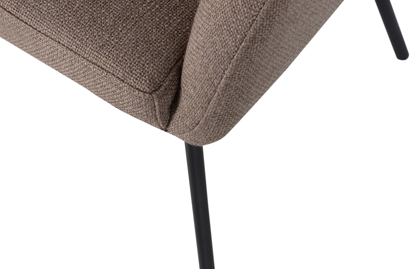 Noelle Dining Chair Woven Fabric Grey