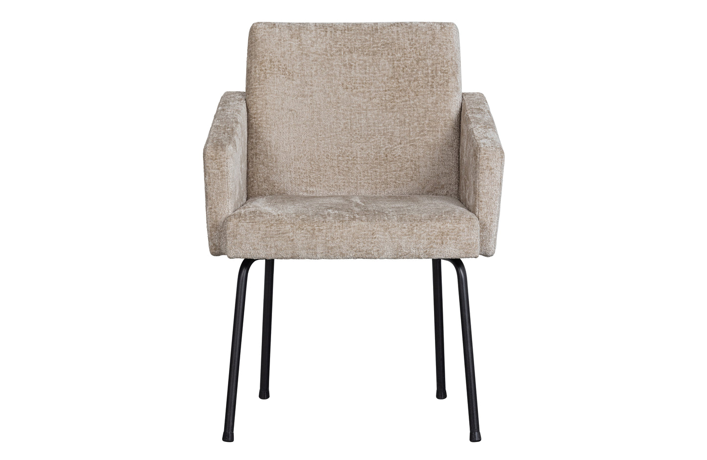 Mount Dining Chair With Armrest Coarse Woven Fabric Natural