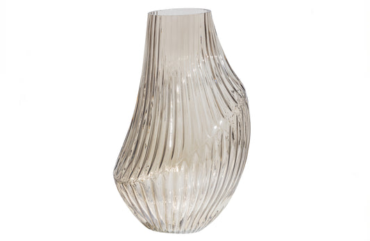 Toot - Vase, Glas Sepia 35xØ21cm