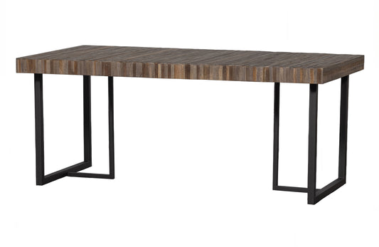Maxime Dining Table Recycled Wood Natural 180x90cm