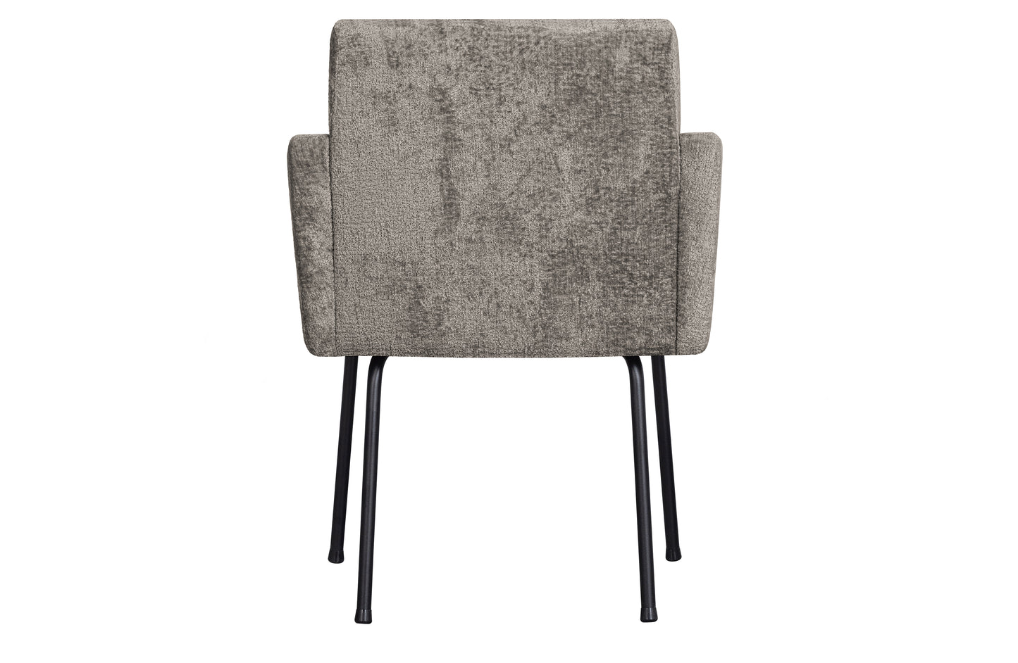 Mount Dining Chair With Armrest Coarse Woven Fabric Taupe