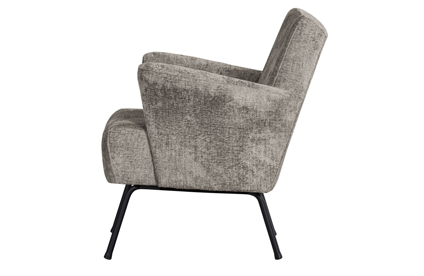 Muse Armchair Coarse Woven Fabric Taupe