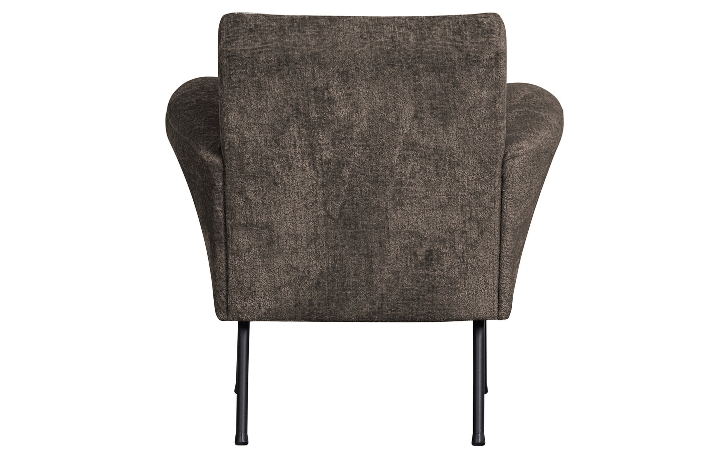 Muse Armchair Coarse Woven Fabric Grey/brown