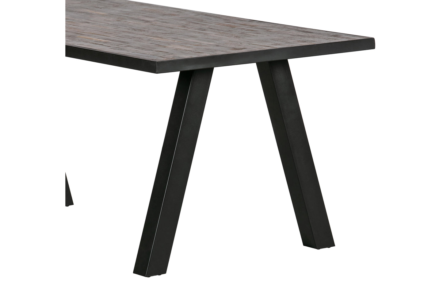 Combi-tablo: Table Teak/metal 220x90 & Utrecht Leg Kd