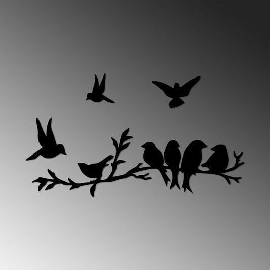 Bird Community - Dekorativt metalvægtilbehør
