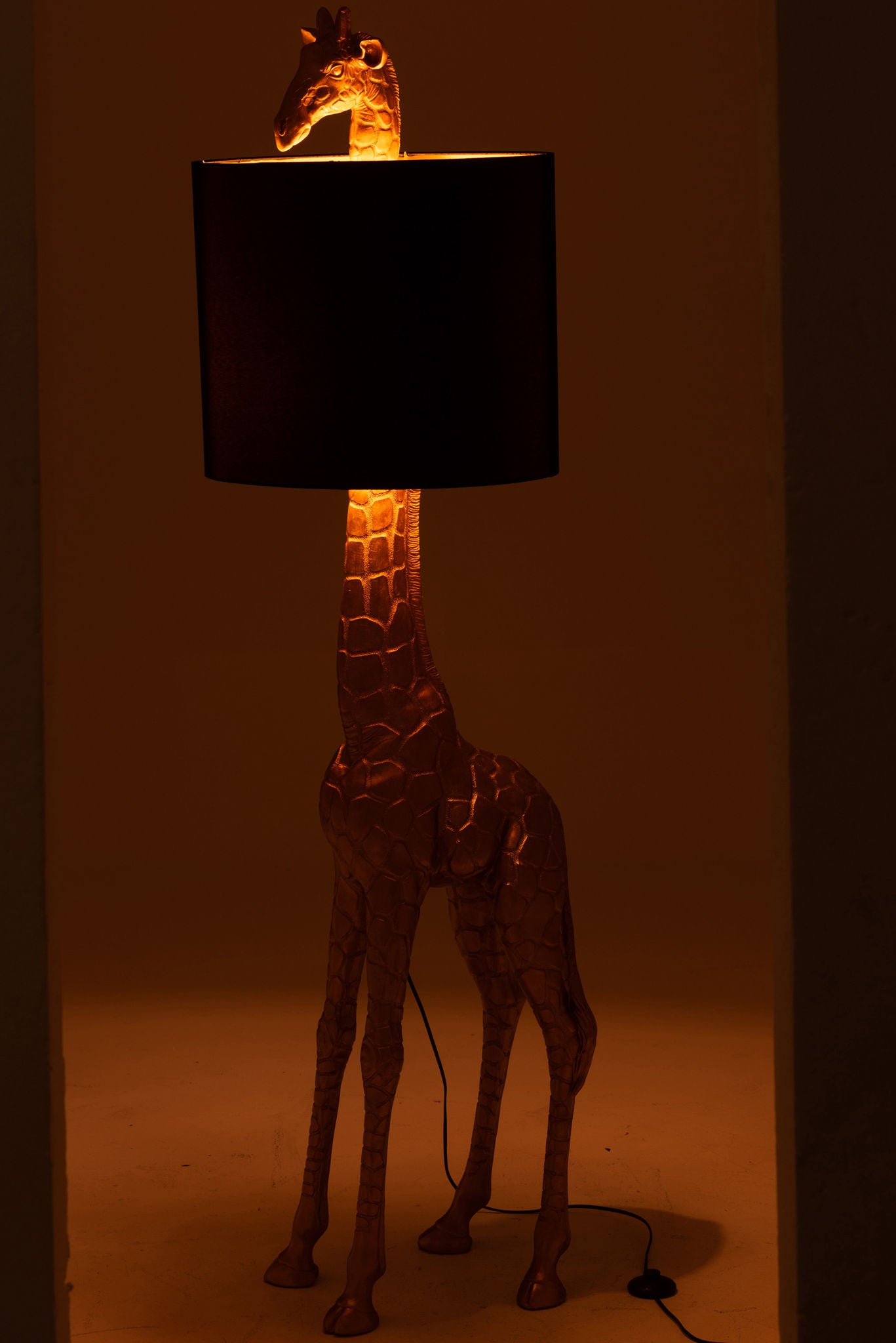 Lampe giraf poly guld