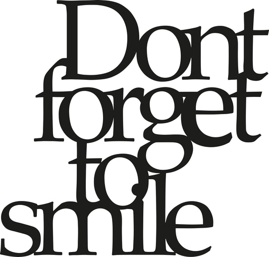 TAKK Dont Forget To Smile - NordlyHome.dk