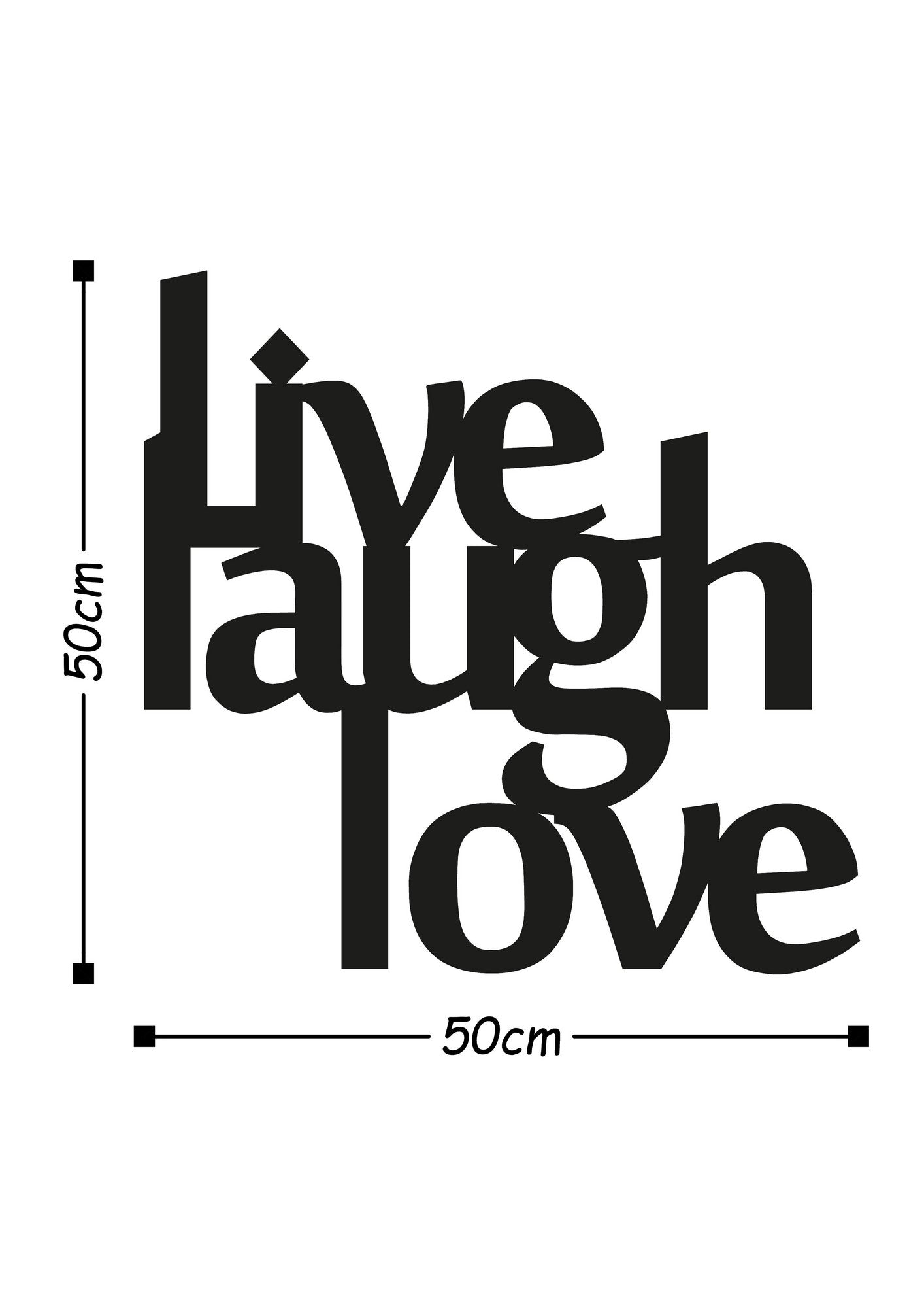TAKK Live Laugh Love - NordlyHome.dk