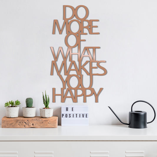 TAKK Do More Of What Makes You Happy - Copper - NordlyHome.dk