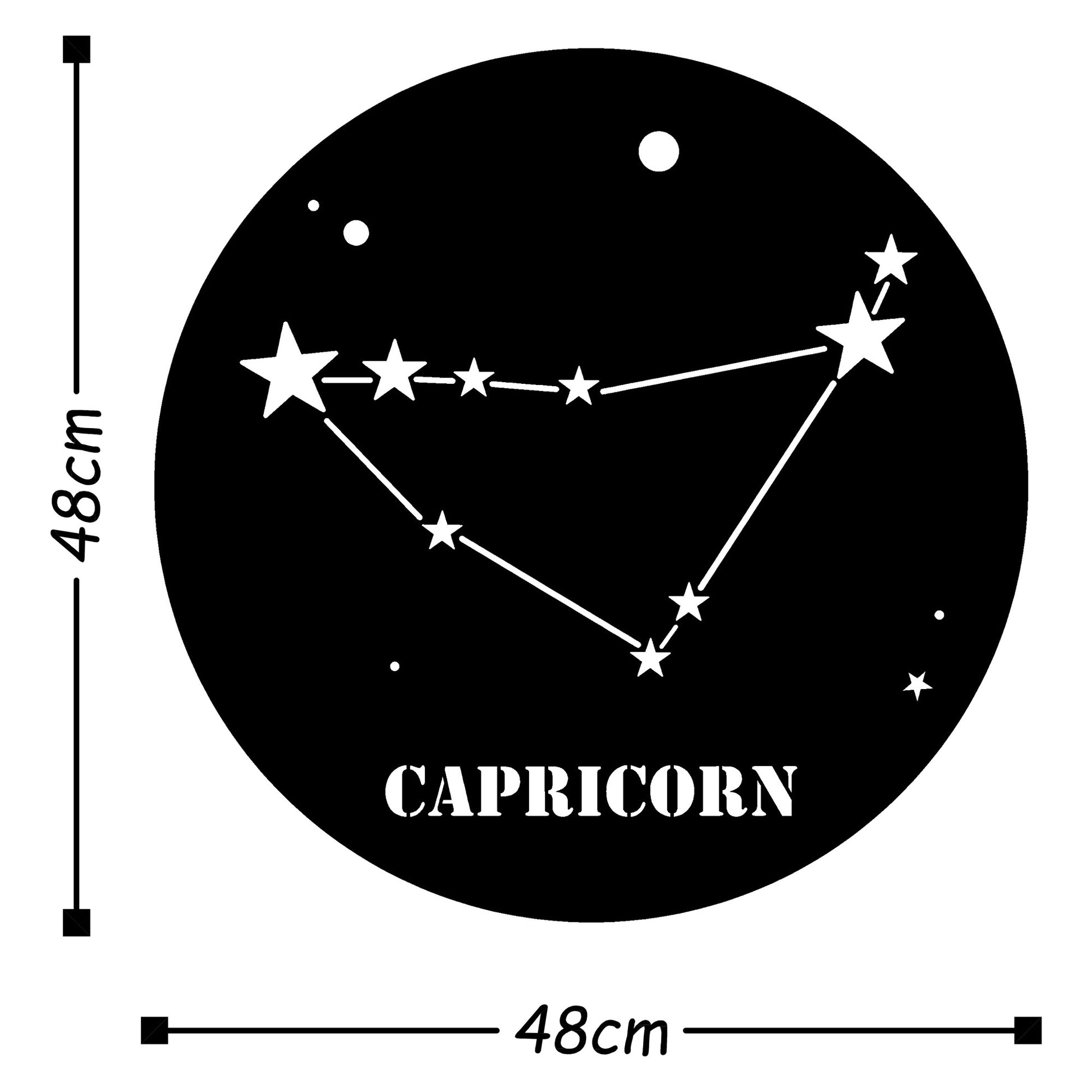 TAKK Caprıcorn Horoscope - Black - NordlyHome.dk
