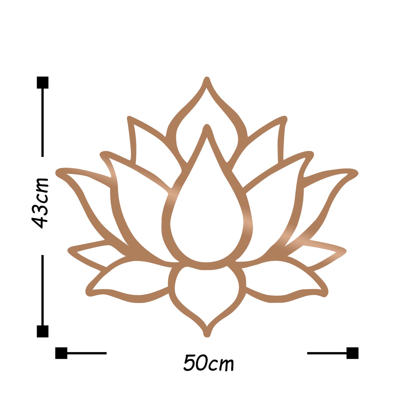 TAKK Lotus Flower 1 - Copper - NordlyHome.dk