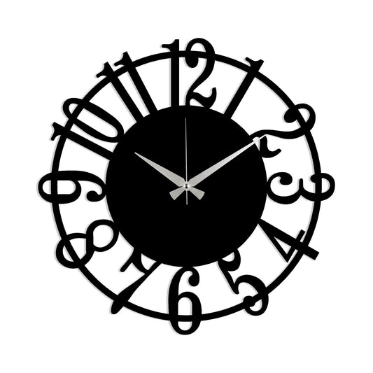 TAKK Metal Wall Clock 15 - Black - NordlyHome.dk